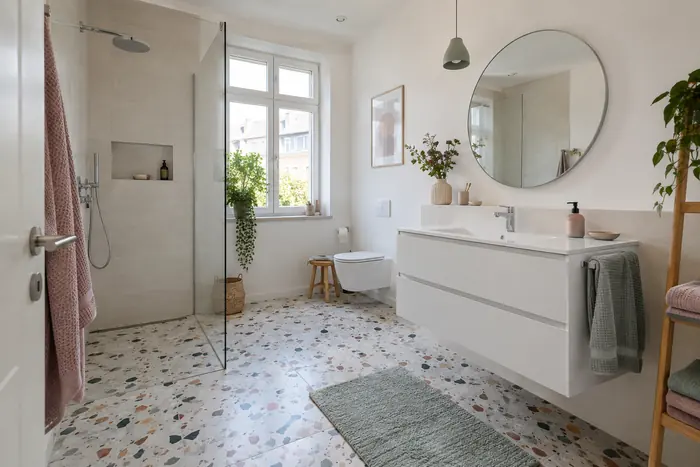 Terrazzo und Pastell